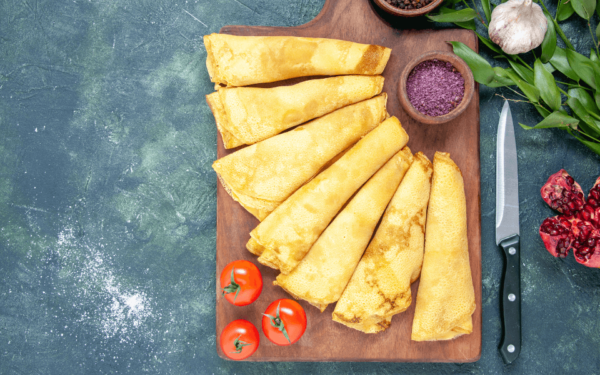 Receita de Crepioca de Queijo e Tomate