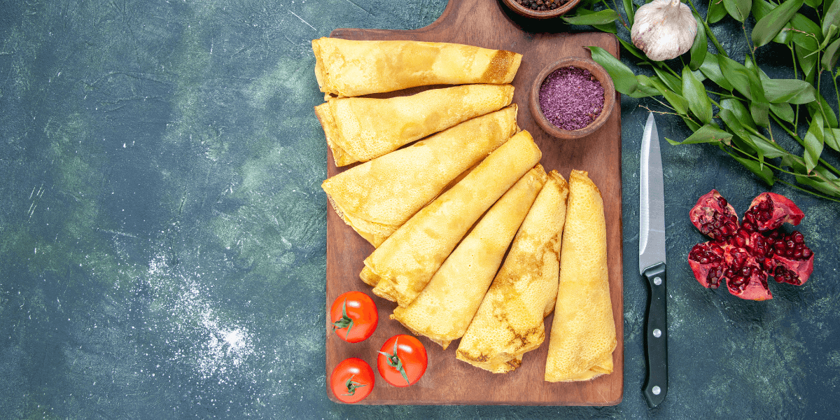 Receita de Crepioca de Queijo e Tomate